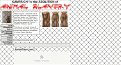 Desktop Screenshot of animalslavery.net